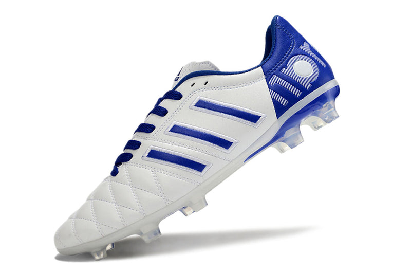 11Pro Kroos Firm Ground Cleats- WHITE/BLUE