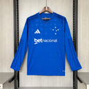Cruzeiro - Home 26/27 Long Sleeve Fan Shirt (With Sponsor)