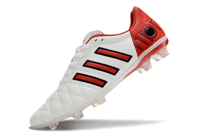 11Pro Kroos Firm Ground Cleats - WHITE/RED