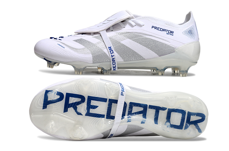 Adidas Predator Elite 25 FG Firm Ground Soccer Cleats - WHITE BLUE