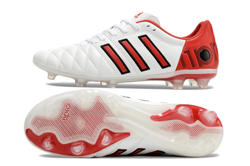 11Pro Kroos Firm Ground Cleats - WHITE/RED