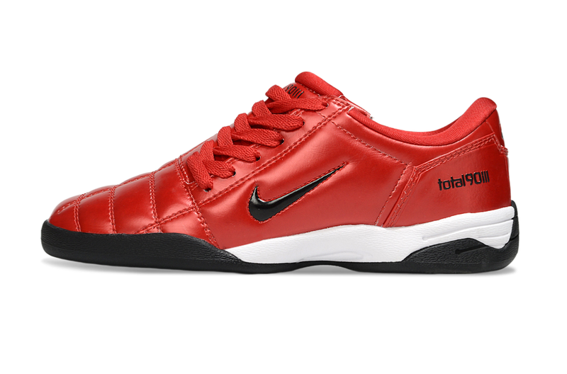 Total 90 'RED/BLACK' 2025 - INDOOR SOCCER CLEATS