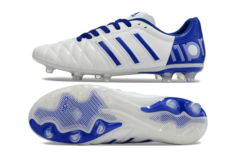 11Pro Kroos Firm Ground Cleats- WHITE/BLUE