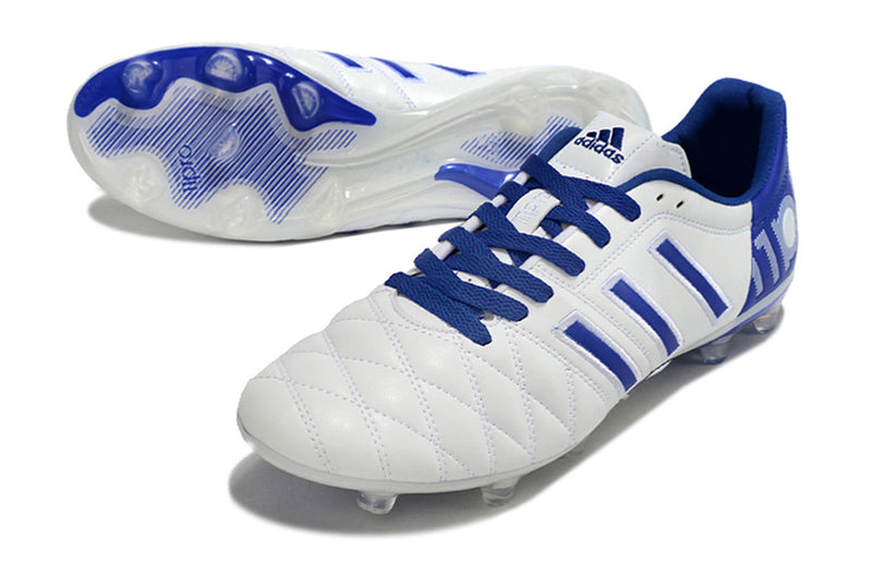 11Pro Kroos Firm Ground Cleats- WHITE/BLUE