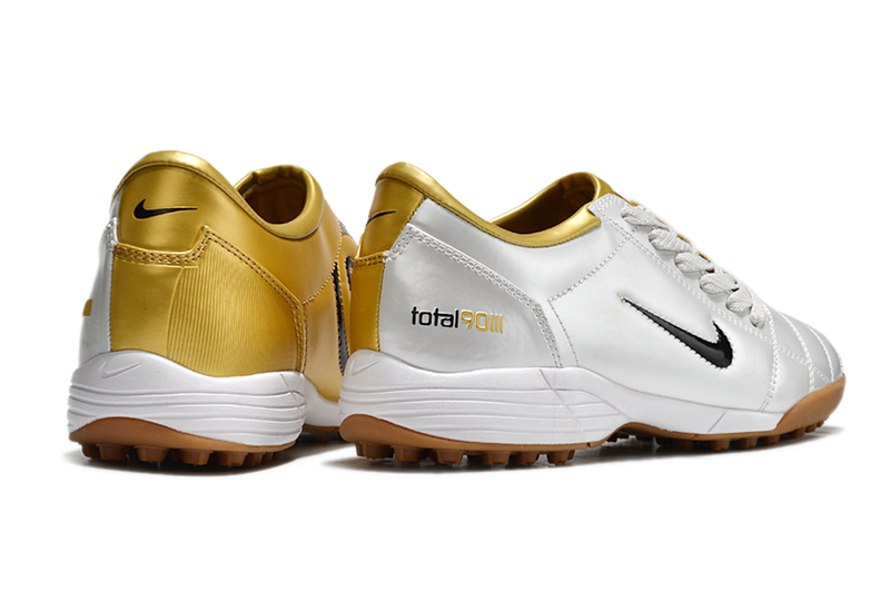 Nike Total 90 III T90 TF Turf Soccer Cleats - White/Gold/Black