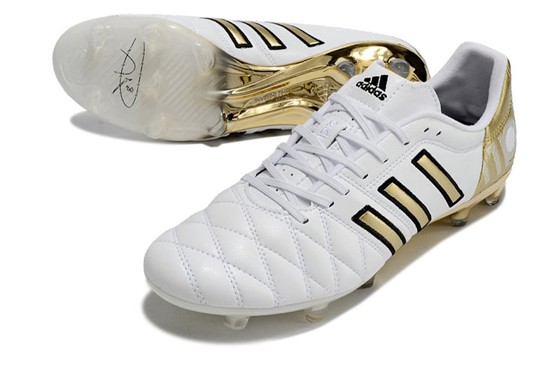 11Pro Kroos Firm Ground Cleats- WHITE/GOLD