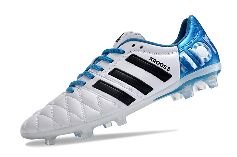 11Pro Kroos Firm Ground Cleats- WHITE/BLUE