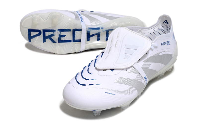 Adidas Predator Elite 25 FG Firm Ground Soccer Cleats - WHITE BLUE