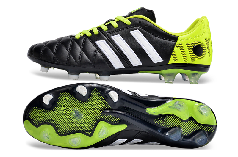 11Pro Kroos Firm Ground Cleats- BLACK/GREEN