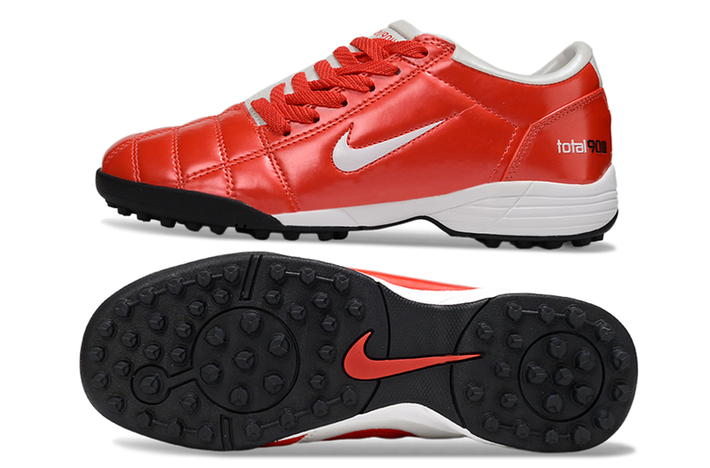 Nike Total 90 III T90 TF Turf Soccer Cleats - White/Red