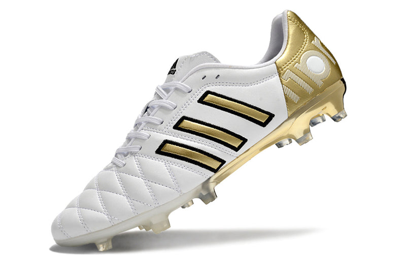 11Pro Kroos Firm Ground Cleats- WHITE/GOLD