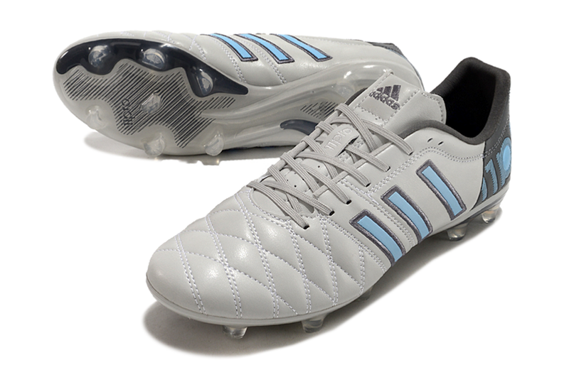 11Pro Kroos Firm Ground Cleats- GREY/BLACK/BLUE