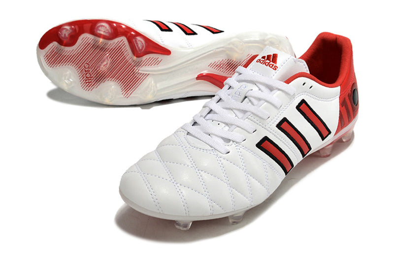 11Pro Kroos Firm Ground Cleats - WHITE/RED