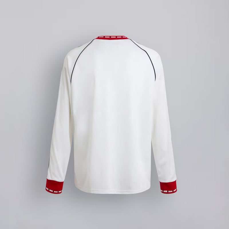 Manchester United Bring Back 1991 Away Long Sleeve Jersey White