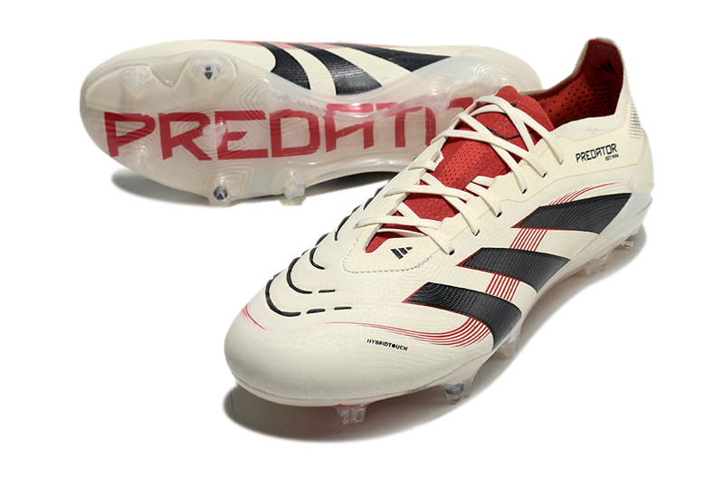 Adidas Predator Elite 25 FG Firm Ground Soccer Cleats - BEIGE/BLACK