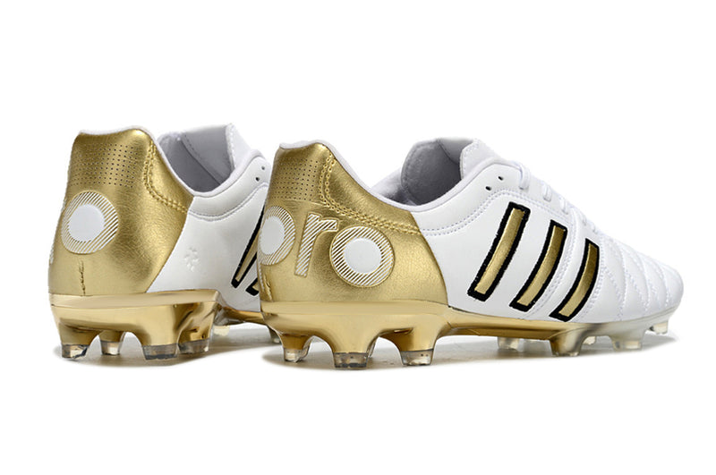 11Pro Kroos Firm Ground Cleats- WHITE/GOLD