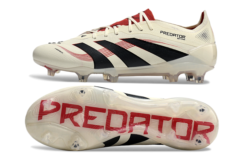 Adidas Predator Elite 25 FG Firm Ground Soccer Cleats - BEIGE/BLACK