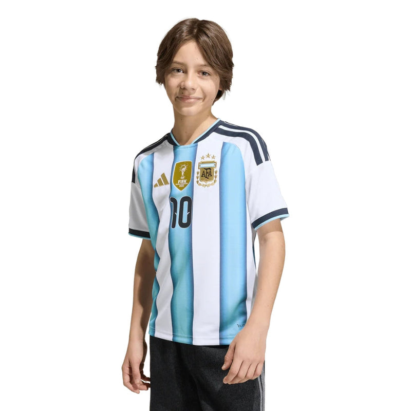 Kids Kit Argentina Home Messi 10 Fan Jersey Shirt 2026 World Cup