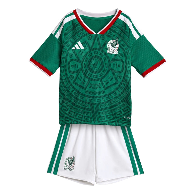 Kids Kit Mexico Home Fan Jersey Shirt 2026 World Cup