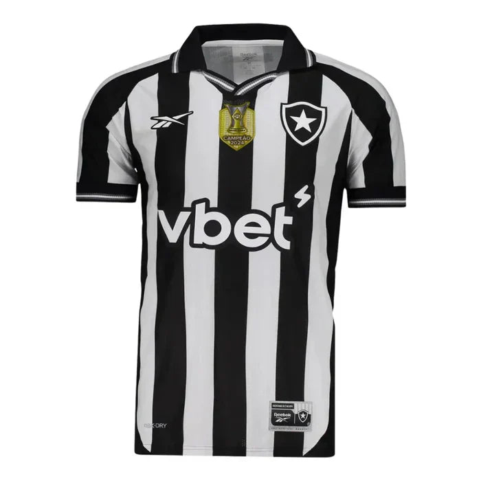 Botafogo Home Fan Jersey 2025/26 Patch Campeão Brasileirão 2024
