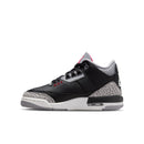Grade School Air Jordan 3 "Black Cement" BLACK/FIRE RED-CEMENT GREY-SUMMIT WHITE DM0967-010