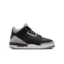 Grade School Air Jordan 3 "Black Cement" BLACK/FIRE RED-CEMENT GREY-SUMMIT WHITE DM0967-010