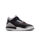 Grade School Air Jordan 3 "Black Cement" BLACK/FIRE RED-CEMENT GREY-SUMMIT WHITE DM0967-010