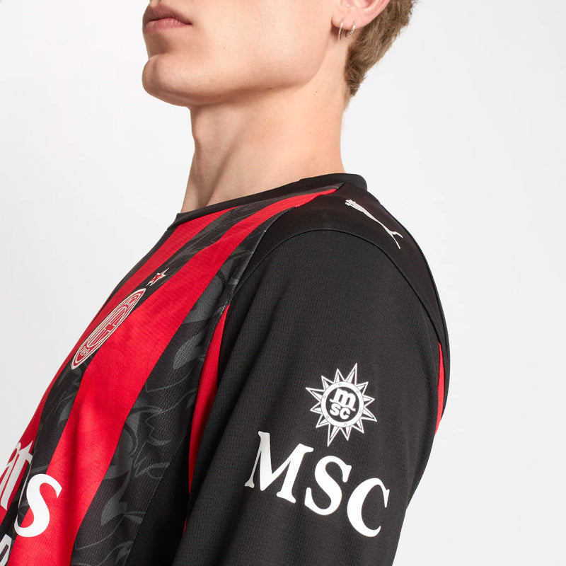 Milan Home Long Sleeve Fan Jersey 2025/26