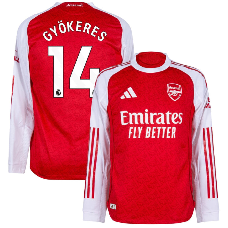 Arsenal Gyökeres 14 Home Long Sleeve Fan Jersey 2025/26
