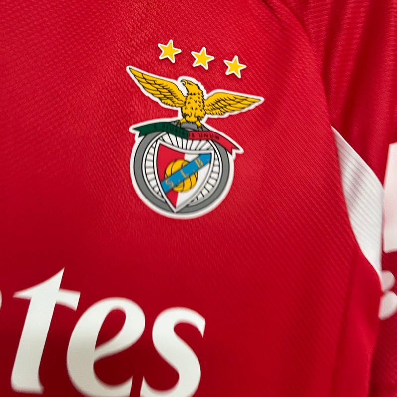 Long Sleeve 2025/26 Benfica Home Jersey