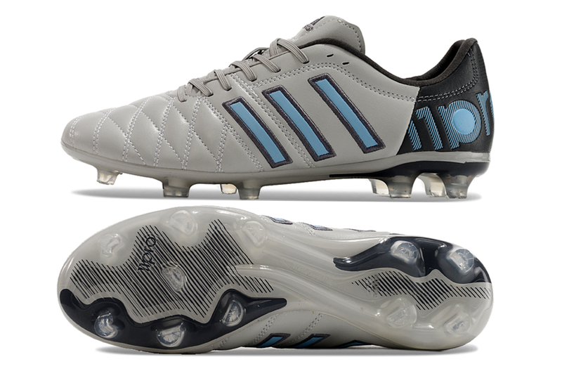 11Pro Kroos Firm Ground Cleats- GREY/BLACK/BLUE