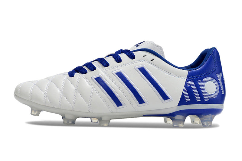 11Pro Kroos Firm Ground Cleats- WHITE/BLUE