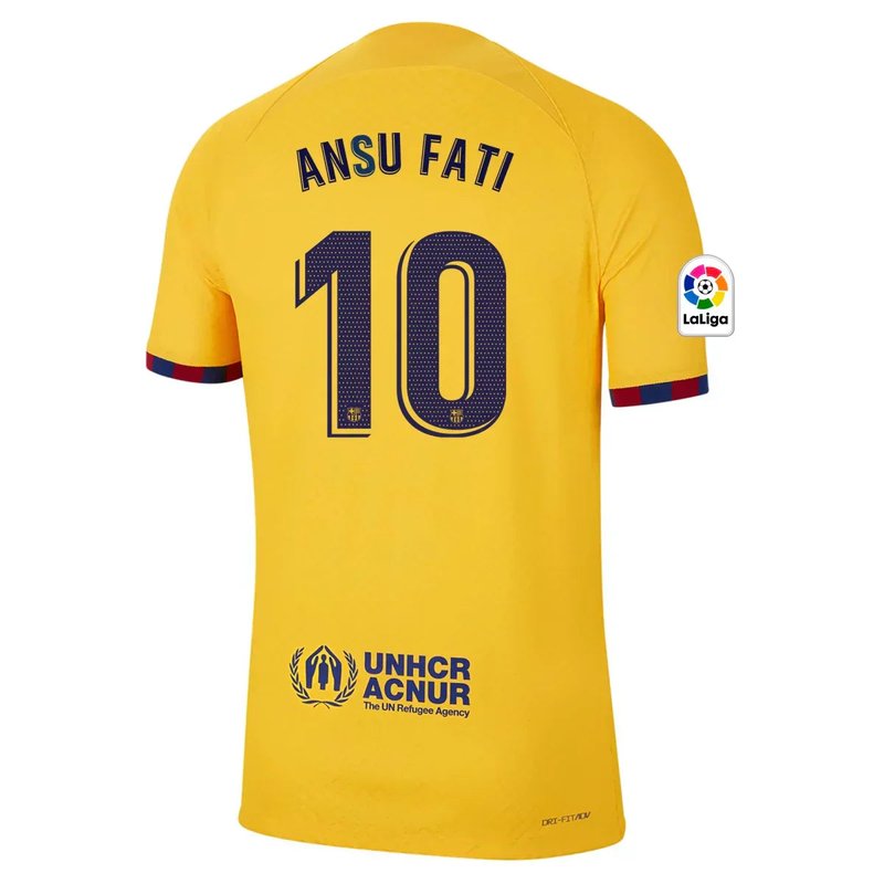 Ansu Fati Barcelona 22/23 Senyera IV Fourth Jersey - Player Version