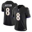 NFL Baltimore Ravens Black Lamar Jackson 8 Nike Limited Jersey Preta
