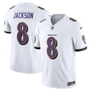 NFL Baltimore Ravens Lamar Jackson 8 Nike Limited Jersey Branca