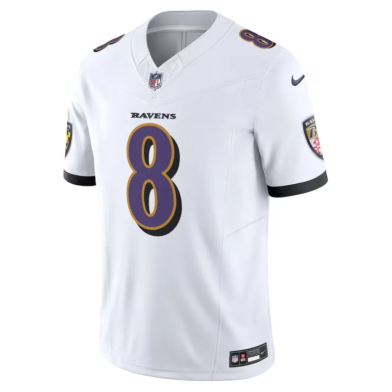 NFL Baltimore Ravens Lamar Jackson 8 Nike Limited Jersey Branca
