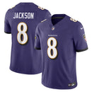 NFL Baltimore Ravens Lamar Jackson 8 Nike Limited Jersey Roxa