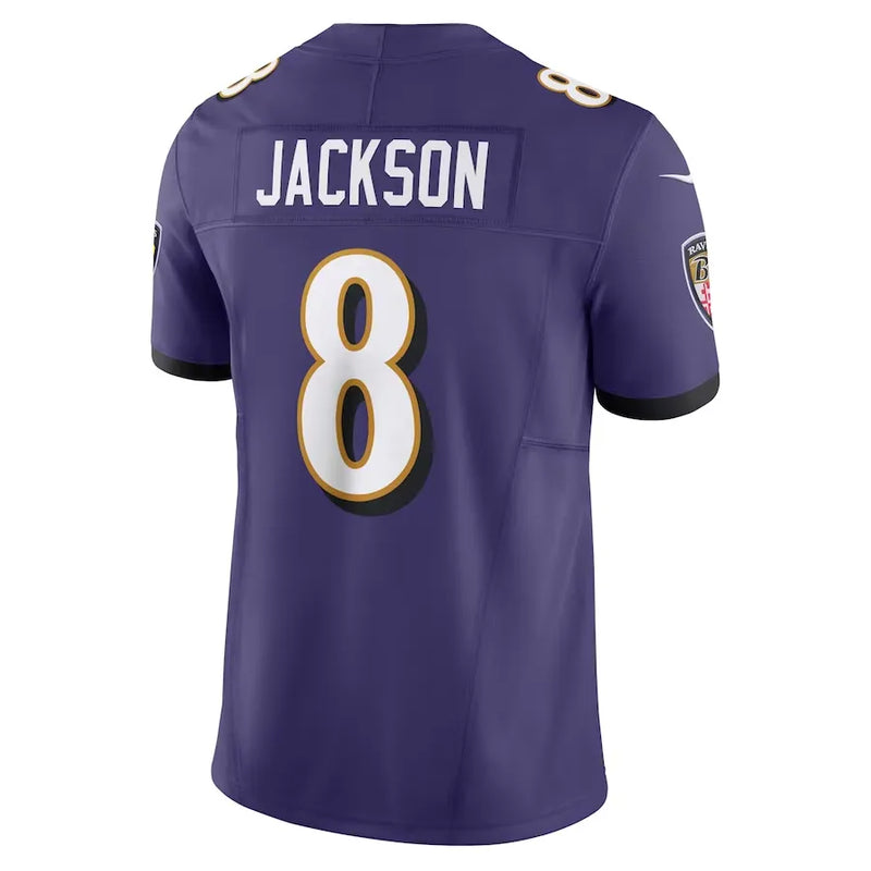 NFL Baltimore Ravens Lamar Jackson 8 Nike Limited Jersey Roxa
