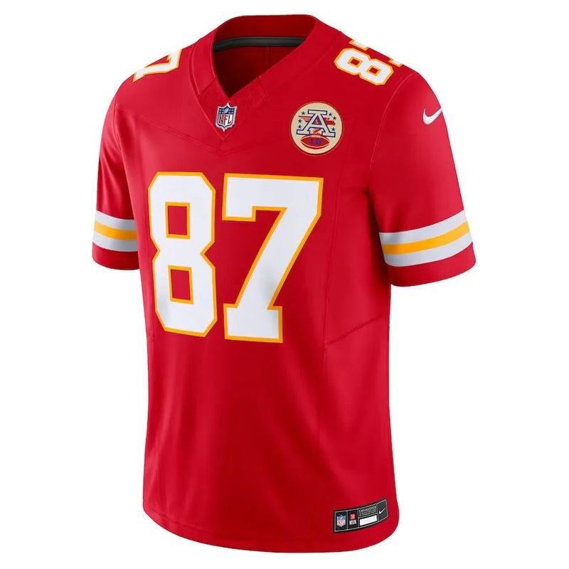 NFL Kansas City Chiefs Travis Kelce 87 Nike Limited Jersey Vermelha