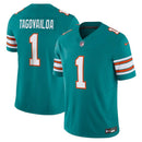 NFL Miami Dolphins Acqua Nike Limited Jersey Tua Tagovailoa 1 Ciano Masculina
