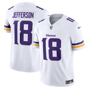 NFL Minnesota Vikings Away Justin Jefferson 18 Nike Limited Jersey Branca