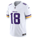 NFL Minnesota Vikings Away Justin Jefferson 18 Nike Limited Jersey Branca