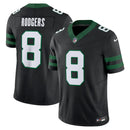 NFL New York Jets Black Aaron Rodgers 8 Nike Legacy Jersey Preta
