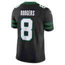 NFL New York Jets Black Aaron Rodgers 8 Nike Legacy Jersey Preta
