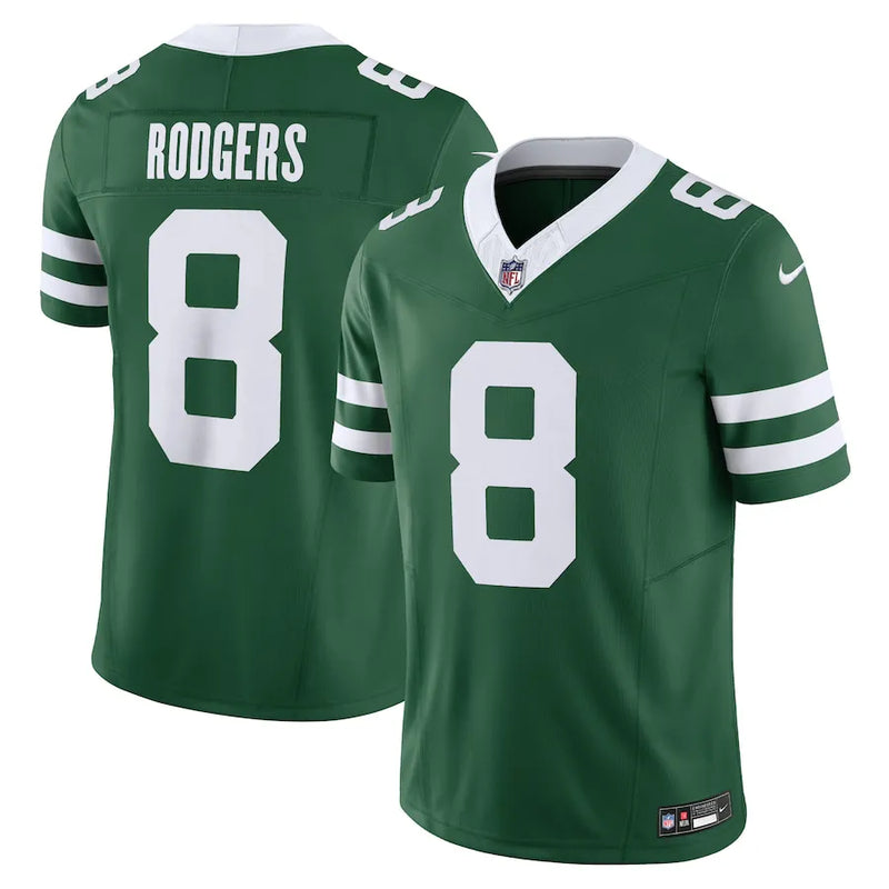 NFL New York Jets Green Aaron Rodgers 8 Nike Legacy Jersey Verde