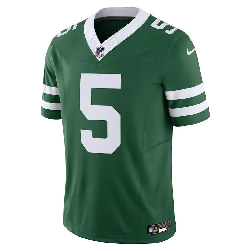 NFL New York Jets Green Garrett Wilson 5 Nike Legacy Jersey Verde