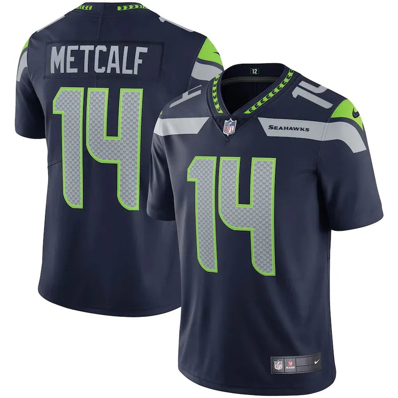 NFL Seattle Seahawks Metcalf 14 Nike Limited Jersey Azul Marinho