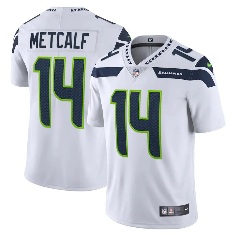 NFL Seattle Seahawks Metcalf 14 Nike Limited Jersey Branca