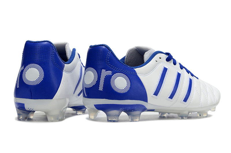 11Pro Kroos Firm Ground Cleats- WHITE/BLUE