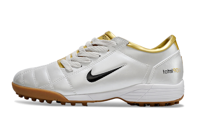 Nike Total 90 III T90 TF Turf Soccer Cleats - White/Gold/Black